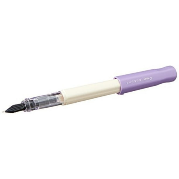 FKA-1SR-SVF Pilot Kakuno Fine-Nib Fountain Pen White Body Soft Violet Cap Body